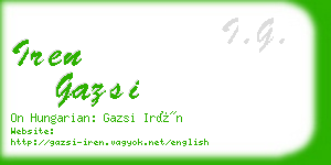 iren gazsi business card